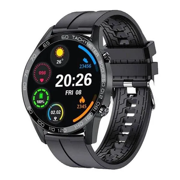 Xcell Classic 3 Talk Smart Watch with Calling Feature Black Silicon Strap-UTAO