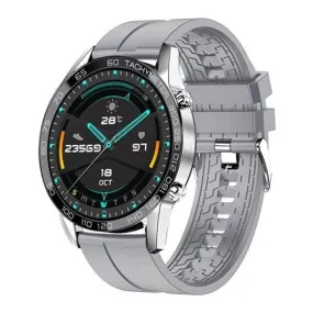 Xcell Classic 3 Talk Smart Watch with Calling Feature Grey Silicon Strap-R1QV