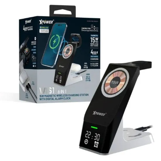 XPower WLS11 6in1 15W Magnetic Wireless Charging Station
