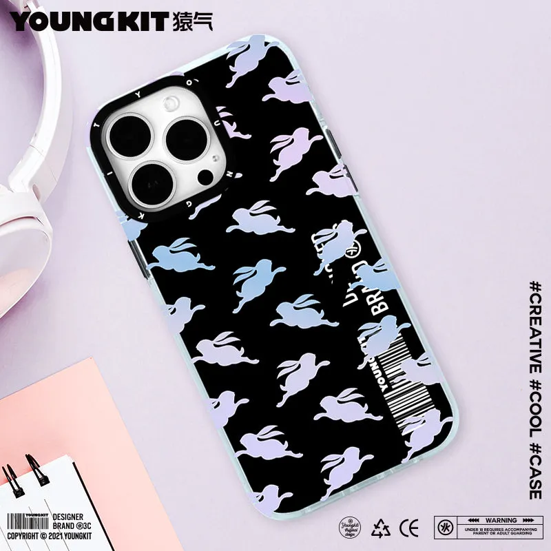 YOUNGKIT Play Rabbit MagSafe Slim Thin Matte Anti-Scratch Back Shockproof Cover Case