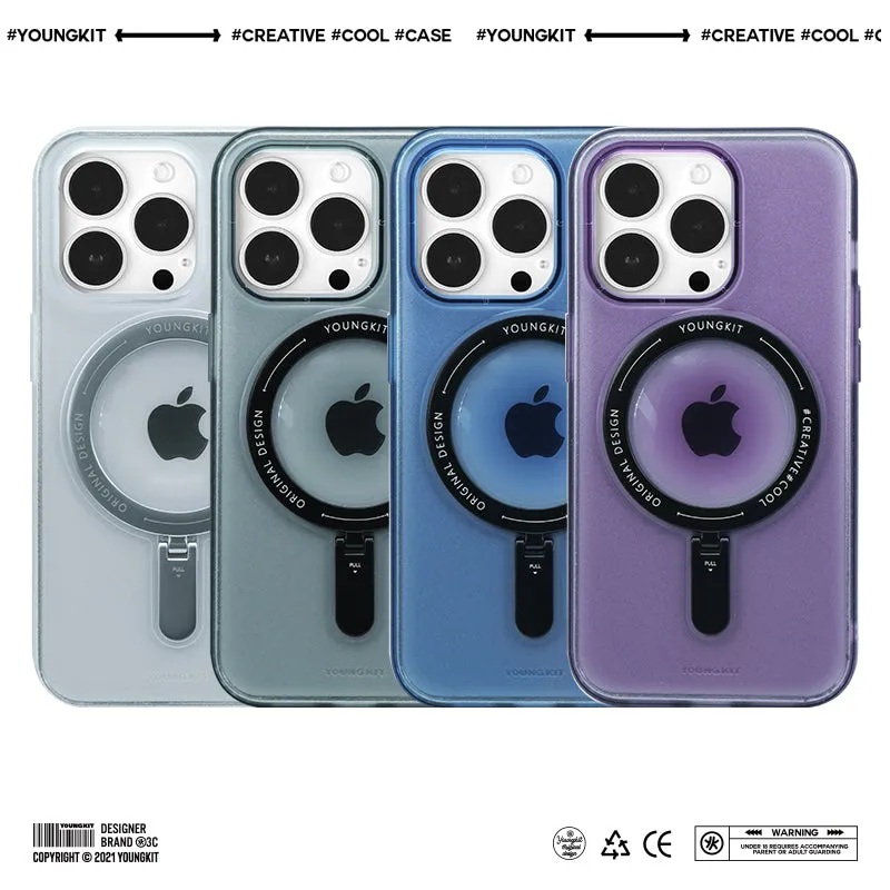 YOUNGKIT Rock MagSafe Ring Grip Stent Anti-Scratch Back Shockproof Cover Case