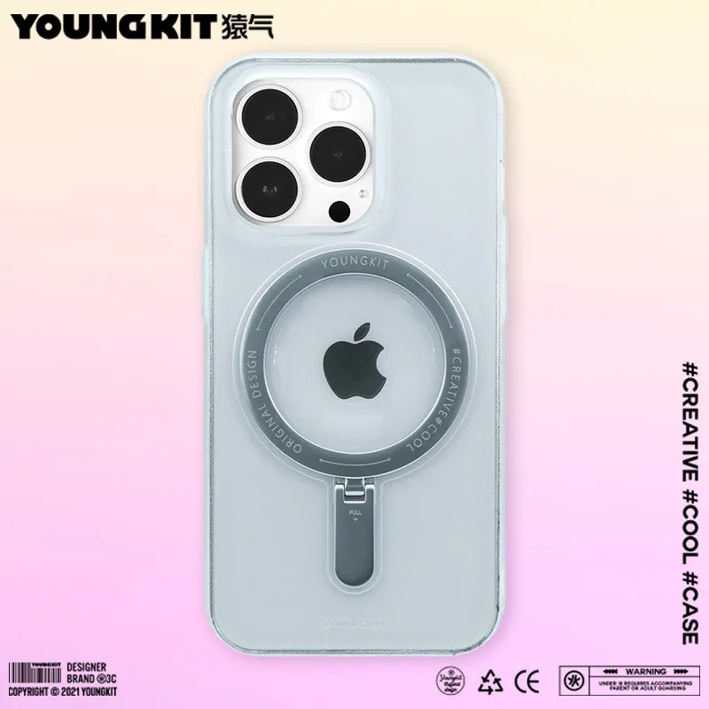 YOUNGKIT Rock MagSafe Ring Grip Stent Anti-Scratch Back Shockproof Cover Case