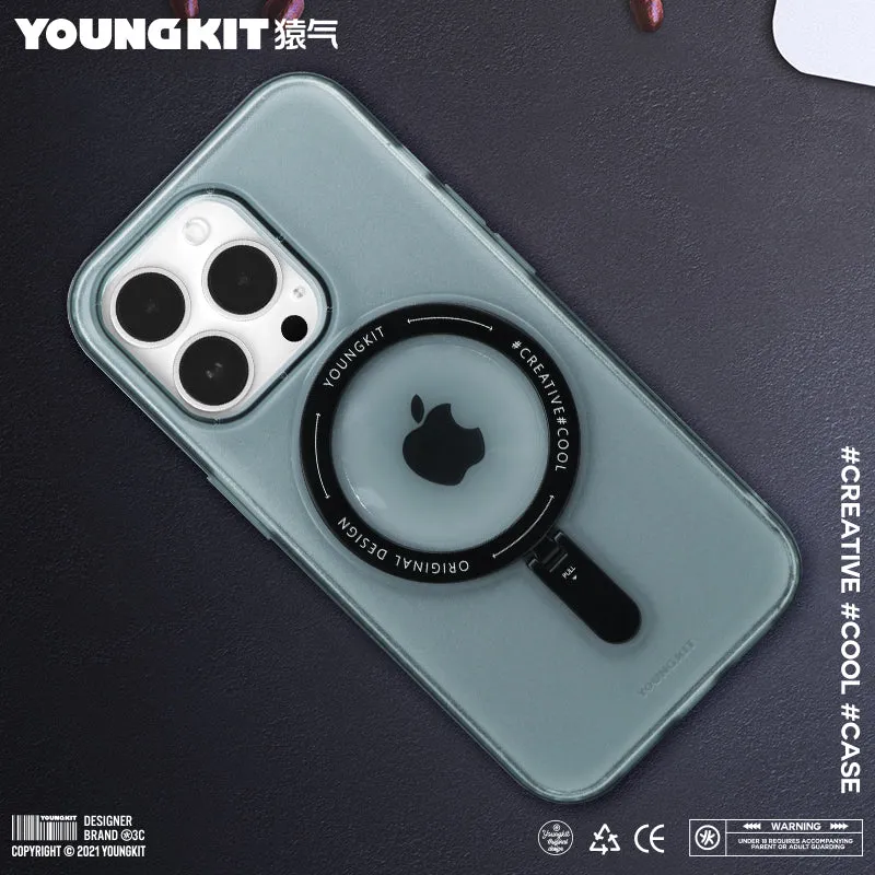 YOUNGKIT Rock MagSafe Ring Grip Stent Anti-Scratch Back Shockproof Cover Case