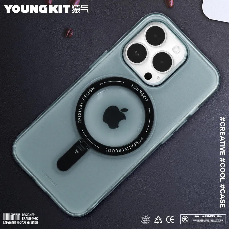 YOUNGKIT Rock MagSafe Ring Grip Stent Anti-Scratch Back Shockproof Cover Case