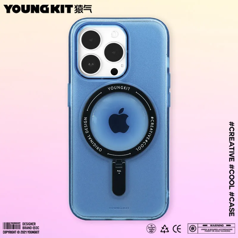YOUNGKIT Rock MagSafe Ring Grip Stent Anti-Scratch Back Shockproof Cover Case