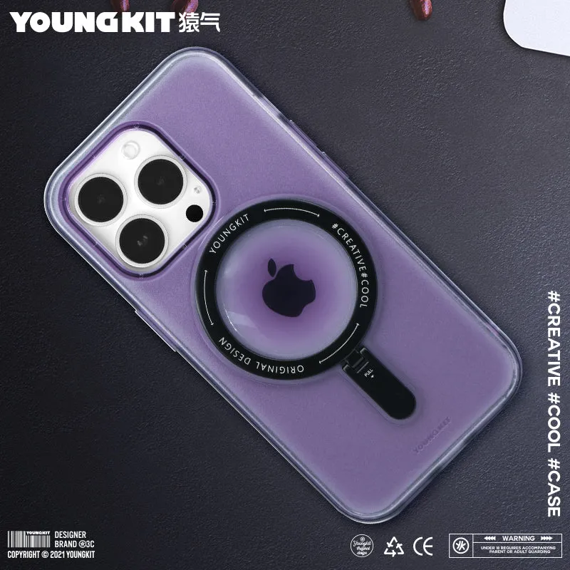 YOUNGKIT Rock MagSafe Ring Grip Stent Anti-Scratch Back Shockproof Cover Case