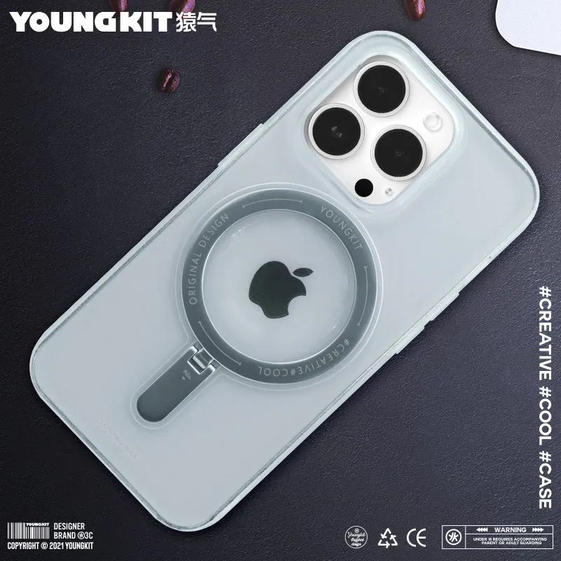 YOUNGKIT Rock MagSafe Ring Grip Stent Anti-Scratch Back Shockproof Cover Case