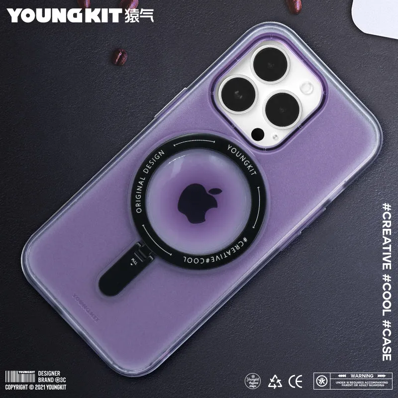 YOUNGKIT Rock MagSafe Ring Grip Stent Anti-Scratch Back Shockproof Cover Case