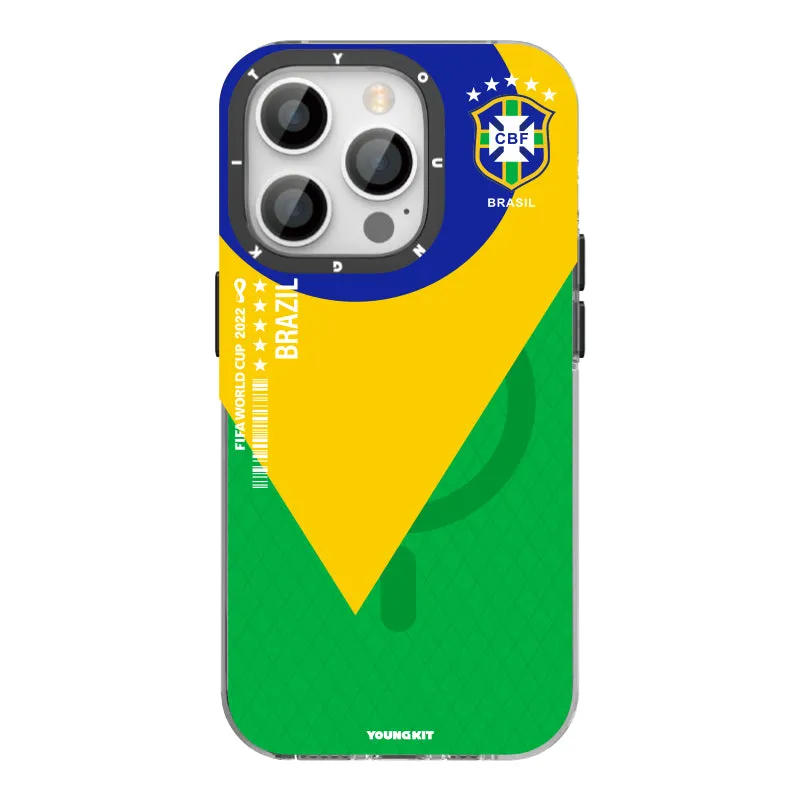 YOUNGKIT World Cup MagSafe Slim Thin Matte Anti-Scratch Back Shockproof Cover Case