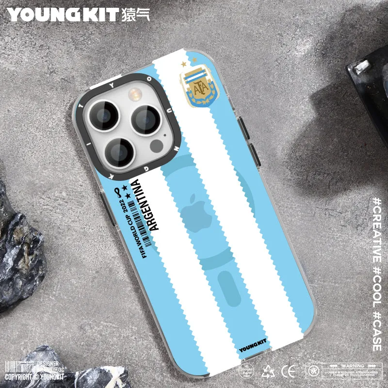 YOUNGKIT World Cup MagSafe Slim Thin Matte Anti-Scratch Back Shockproof Cover Case