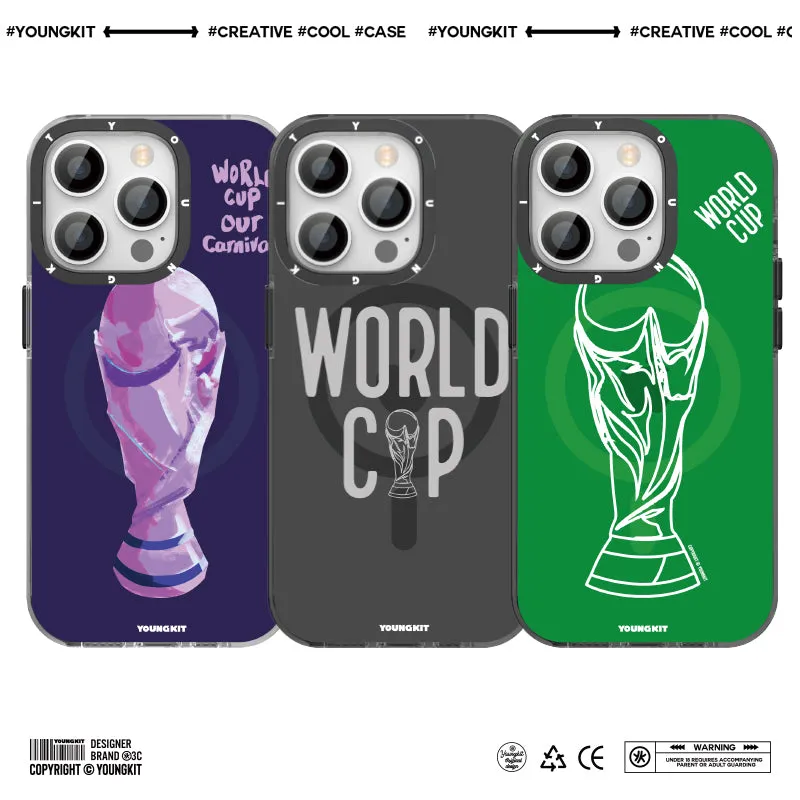 YOUNGKIT World Cup MagSafe Slim Thin Matte Anti-Scratch Back Shockproof Cover Case